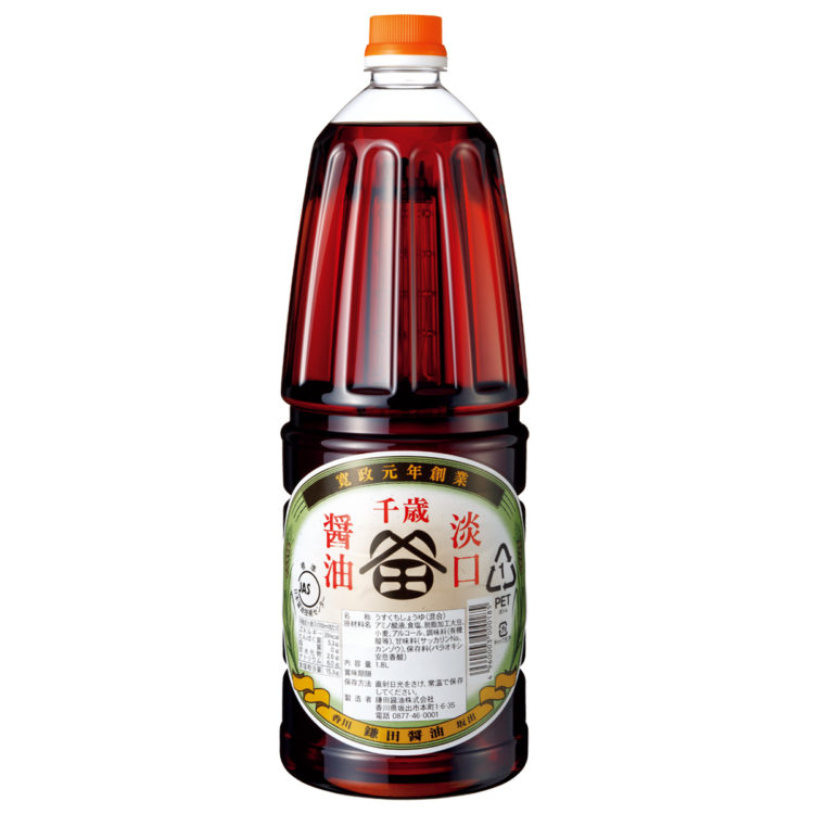 千歳うすくち醤油 1.8ℓ手付