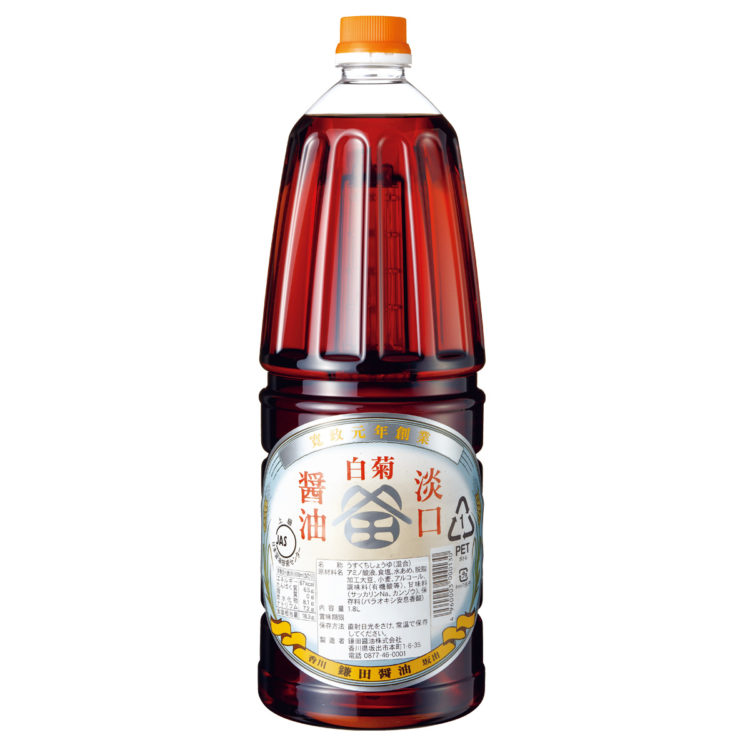 白菊(上級)淡口醤油 1.8ℓ手付
