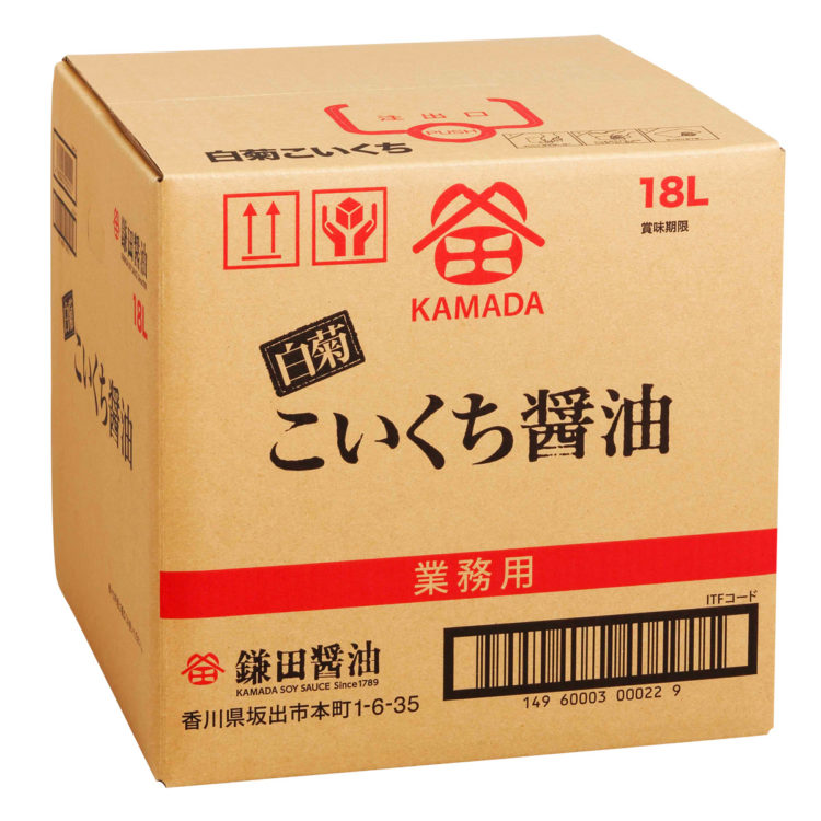 白菊こいくち醤油 18ℓBB
