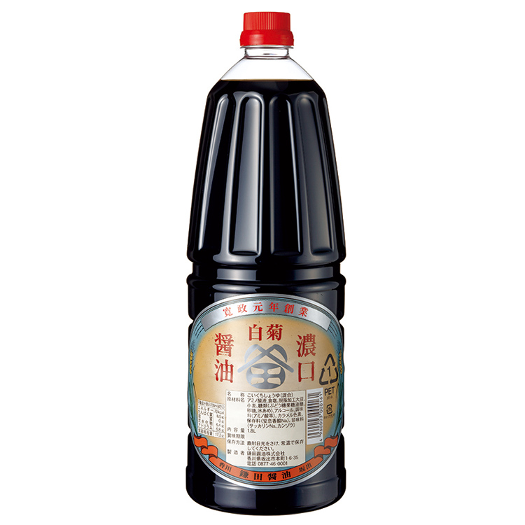 白菊こいくち醤油 1.8ℓ手付