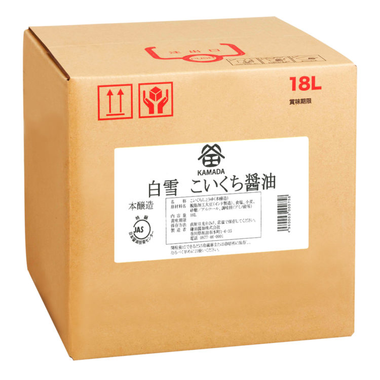 白雪(特級)濃口醤油 18ℓBB